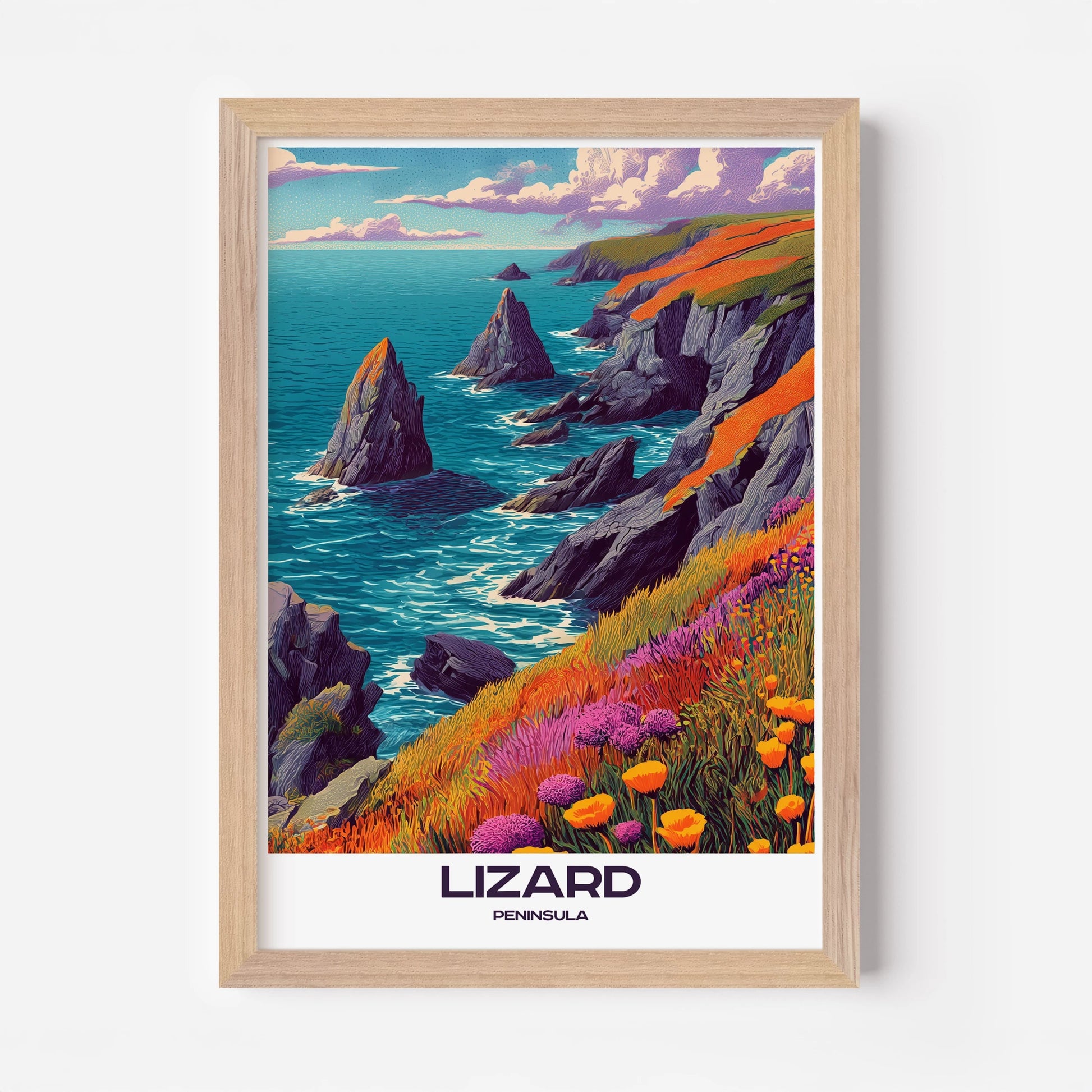 Lizard Peninsula Cornwall England Europe Travel Poster - Postered