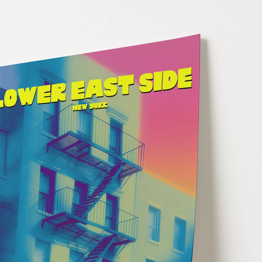 Lower East Side New York Manhattan America Travel Poster