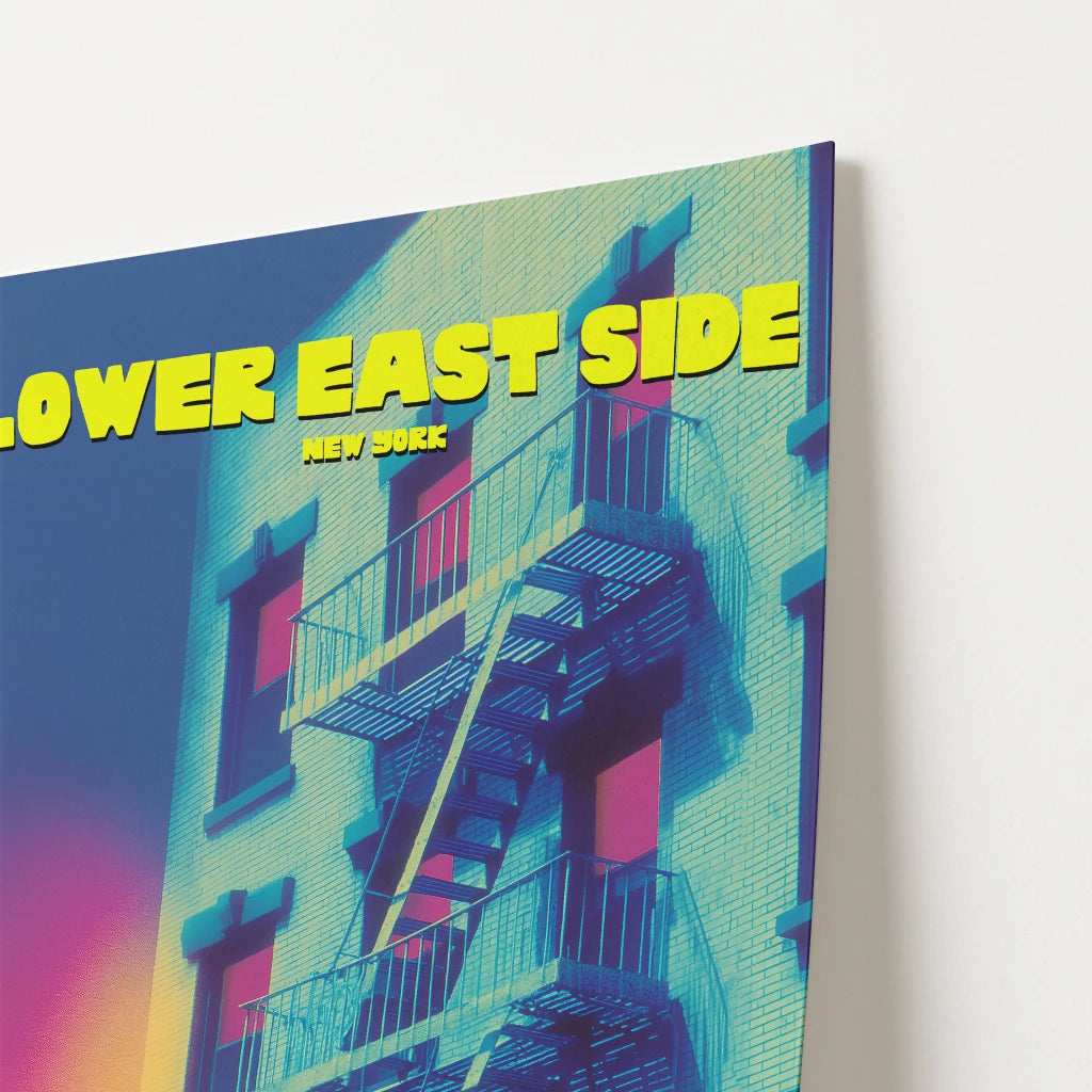 Lower East Side New York Manhattan America Travel Poster