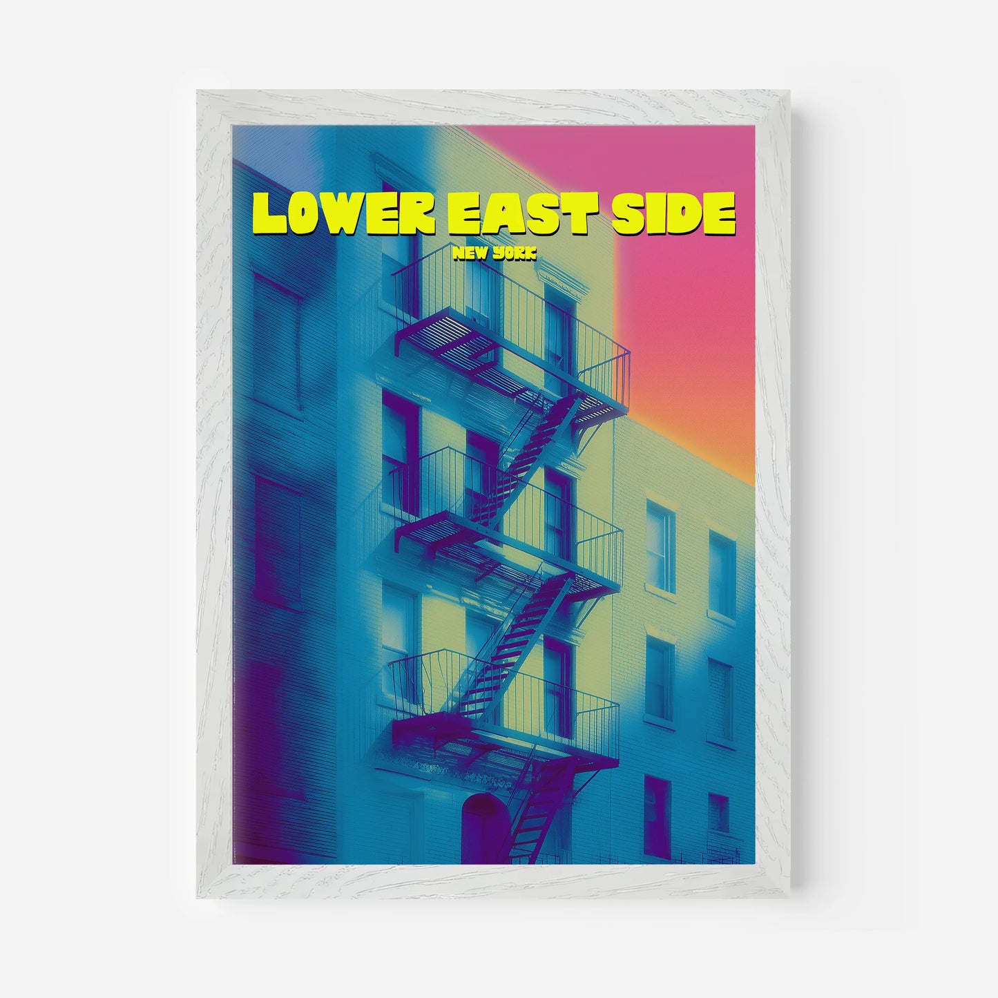Lower East Side New York Manhattan America Travel Poster