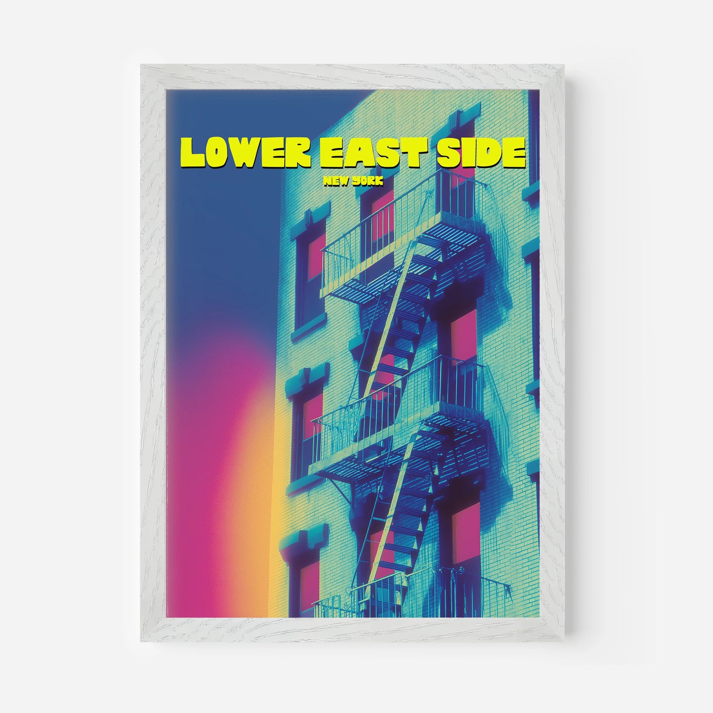 Lower East Side New York Manhattan America Travel Poster