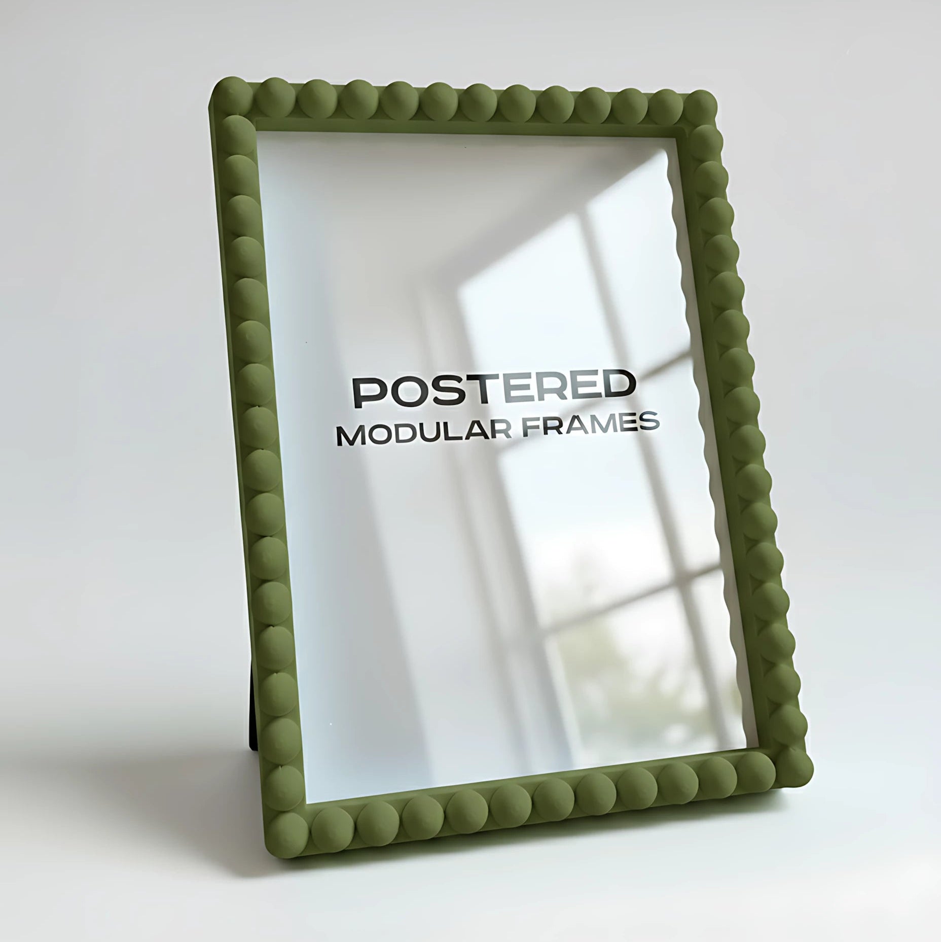 Magnetic Modular Bobbin Plastic Frame - Matt Oliver Green - 5x7 Inch