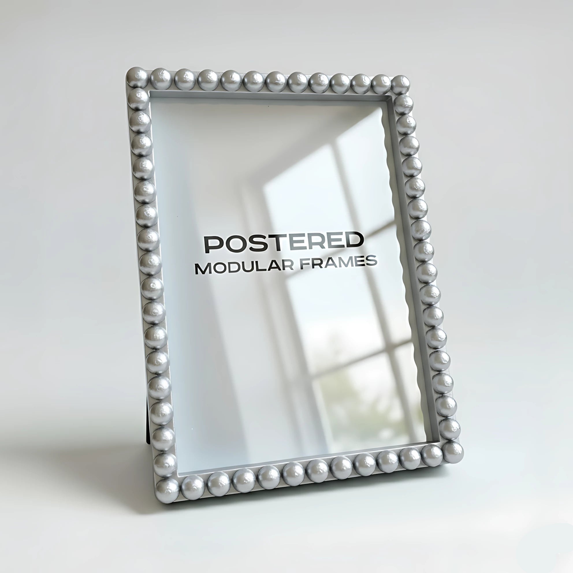 Magnetic Modular Bobbin Plastic Frame - Silver Metal - 5x7 Inch