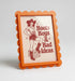 Magnetic Modular Scallop Plastic Frame - Blood Orange - 5x7 Inch