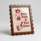Magnetic Modular Scallop Plastic Frame - Chocolate - 5x7 Inch