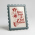Magnetic Modular Scallop Plastic Frame - Greyish Blue - 5x7 Inch
