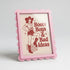 Magnetic Modular Scallop Plastic Frame - Light Pink - 5x7 inch