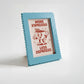 Magnetic Modular Squiggle Plastic Frame - Matt Ice Blue - 5x7 Inch