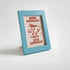 Magnetic Modular Squiggle Plastic Frame - Matt Ice Blue - 5x7 Inch