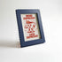 Magnetic Modular Squiggle Plastic Frame - Navy - 5x7 Inch