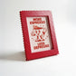 Magnetic Modular Squiggle Plastic Frame - Raspberry Red - 5x7 Inch
