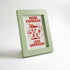 Magnetic Modular Squiggle Plastic Frame - Sage Green - 5x7 Inch