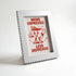 Magnetic Modular Squiggle Plastic Frame - Silver Metal - 5x7 Inch