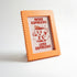 Magnetic Modular Squiggle Plastic Frame - Tangerine Orange - 5x7 Inch