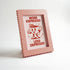 Magnetic Modular Squiggle Plastic Frame - Terracotta - 5x7 Inch