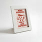 Magnetic Modular Squiggle Plastic Frame - White - 5x7 Inch