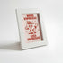 Magnetic Modular Squiggle Plastic Frame - White - 5x7 Inch