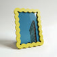Magnetic Modular Wavey Plastic Frame - Lemon Yellow - 5x7 Inch