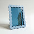 Magnetic Modular Wavey Plastic Frame - Light Blue - 5x7 Inch