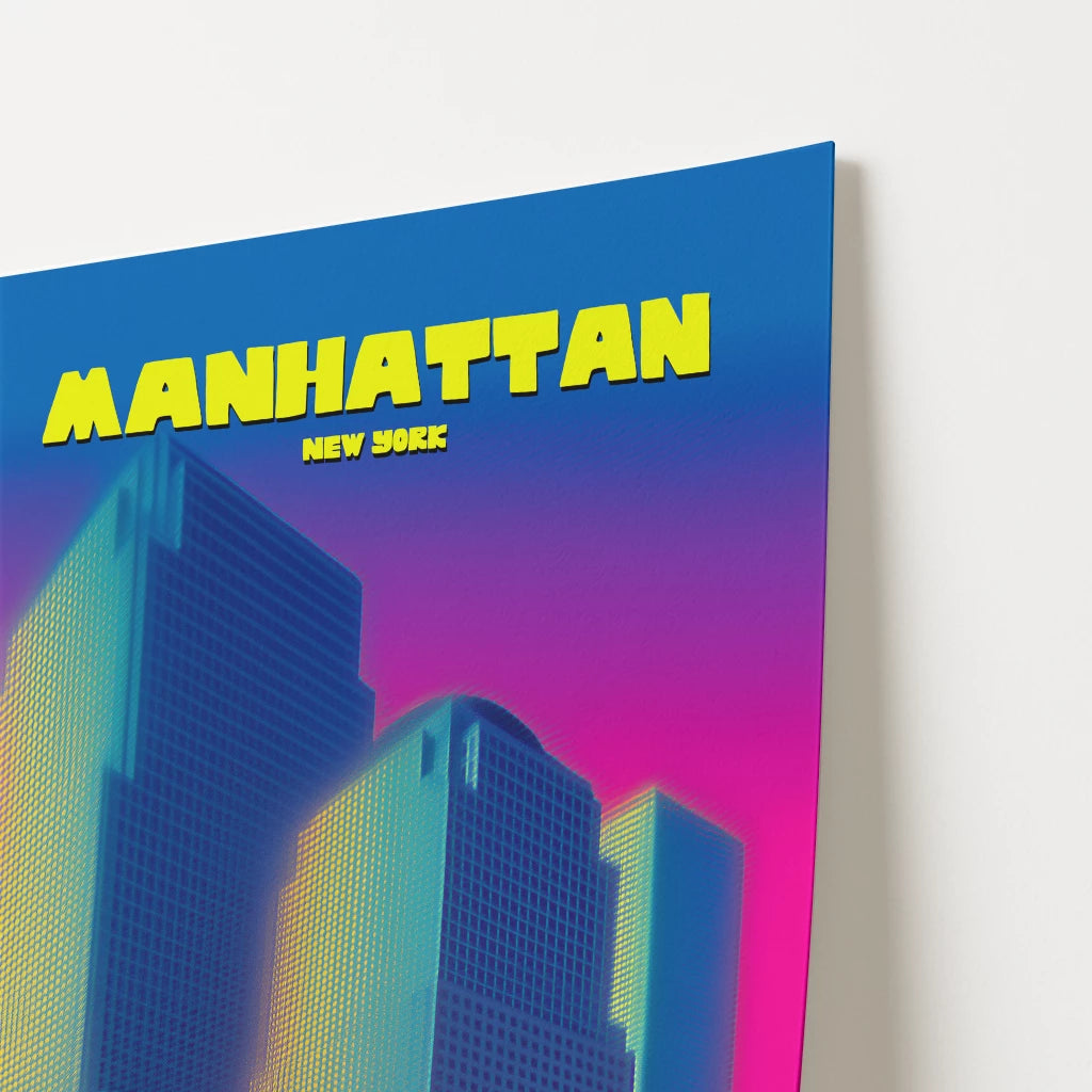 Manhattan New York Manhattan America Travel Poster