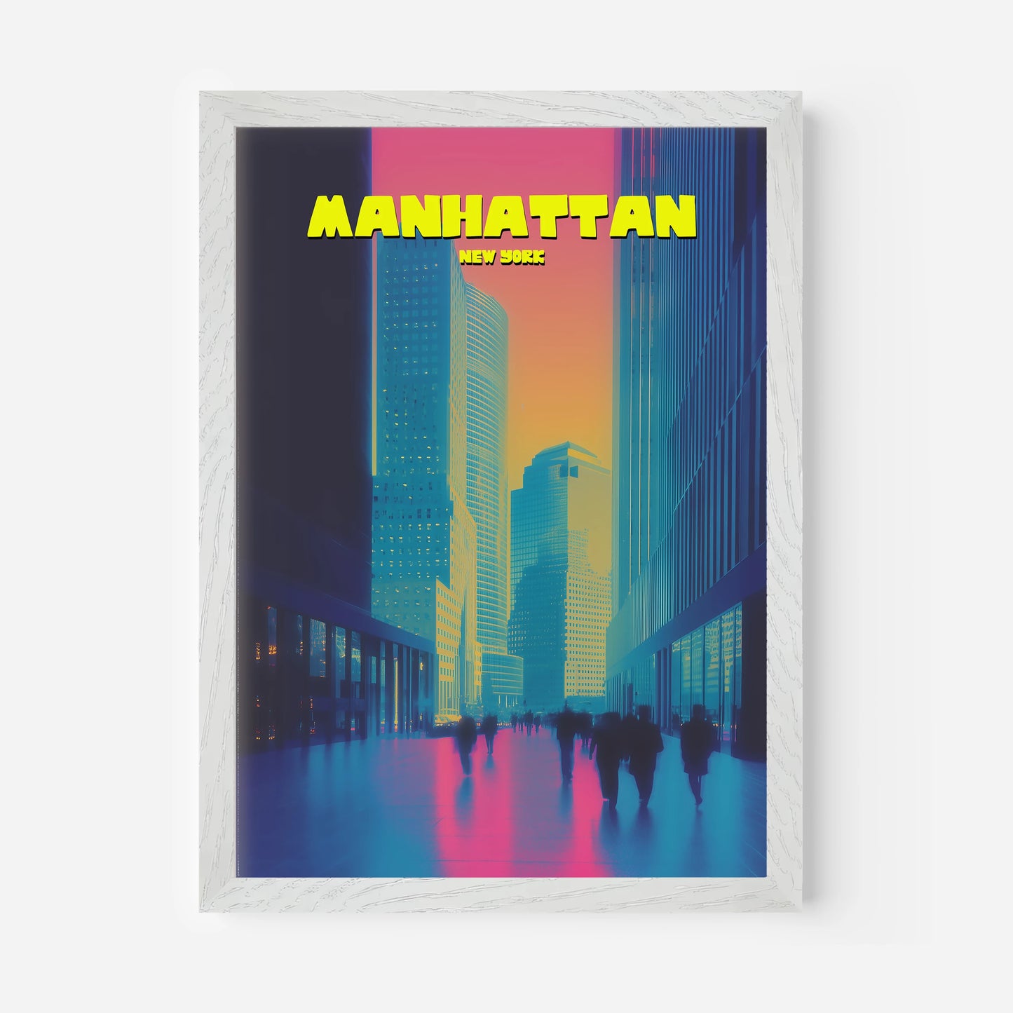 Manhattan New York Manhattan America Travel Poster