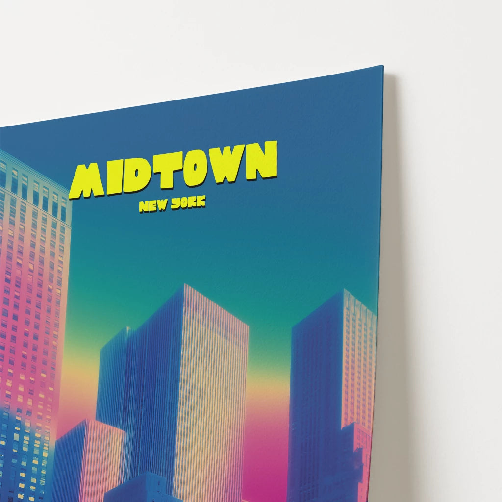 Midtown New York Manhattan America Travel Poster