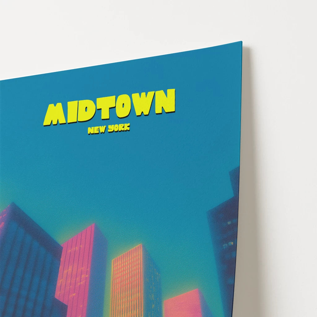 Midtown New York Manhattan America Travel Poster