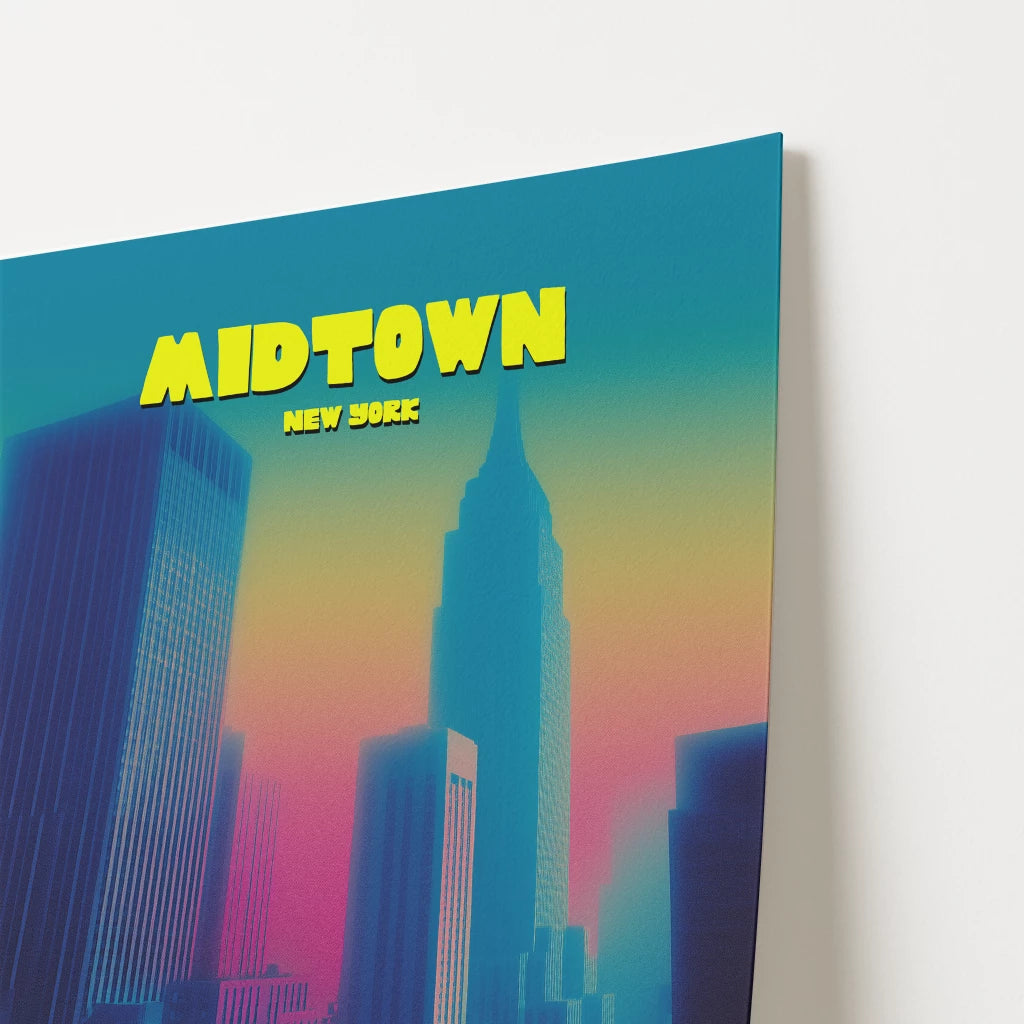 Midtown New York Manhattan America Travel Poster
