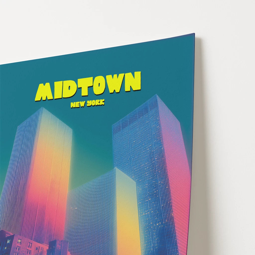 Midtown New York Manhattan America Travel Poster