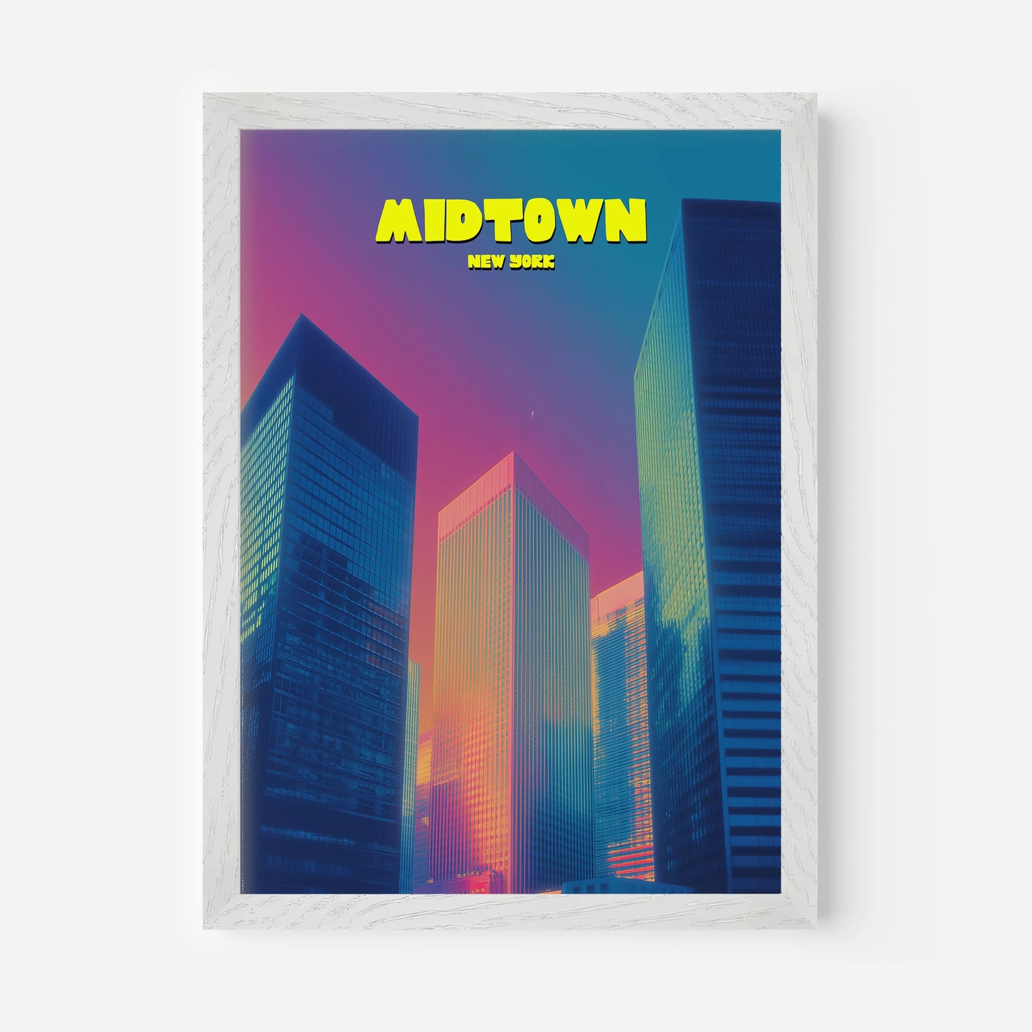 Midtown New York Manhattan America Travel Poster