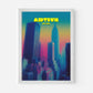 Midtown New York Manhattan America Travel Poster