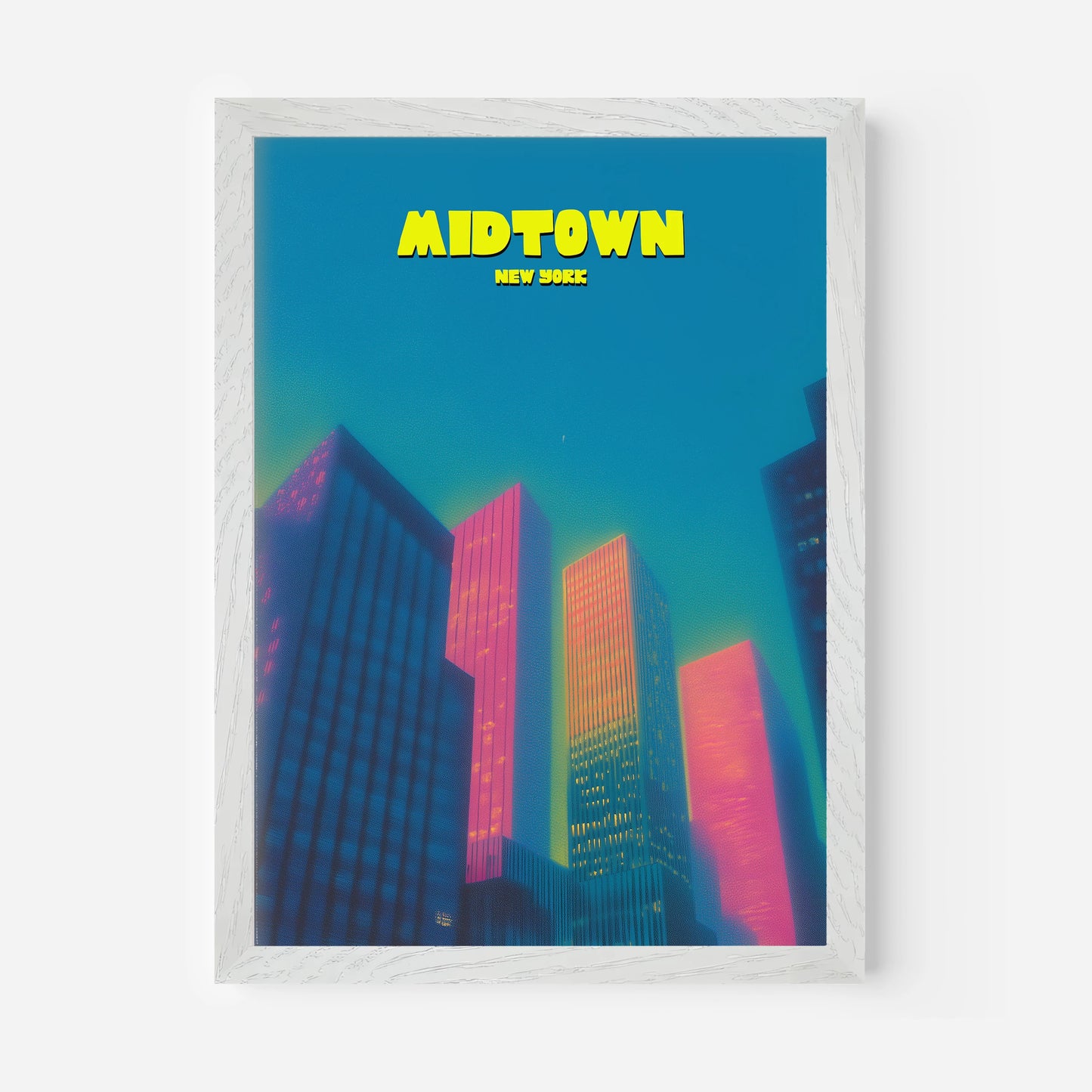 Midtown New York Manhattan America Travel Poster