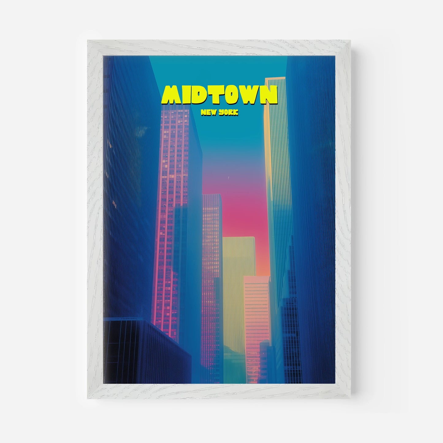 Midtown New York Manhattan America Travel Poster