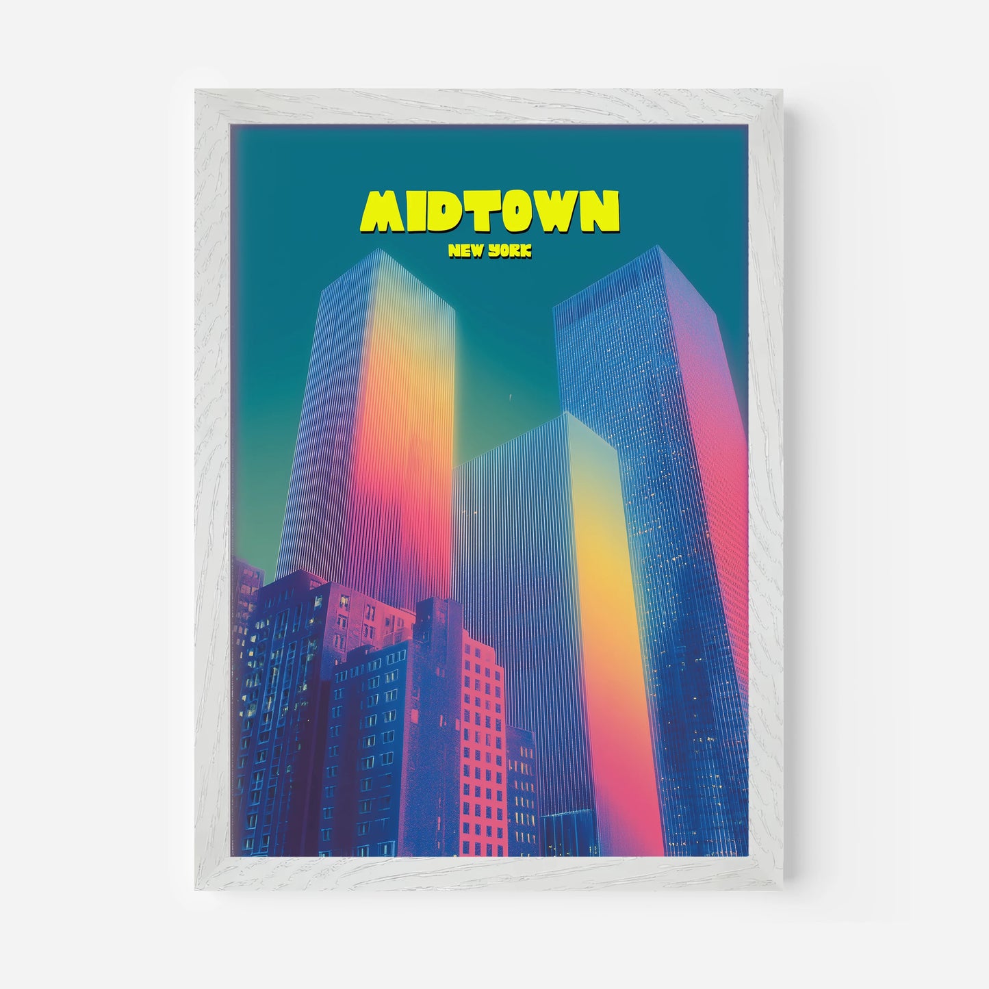Midtown New York Manhattan America Travel Poster