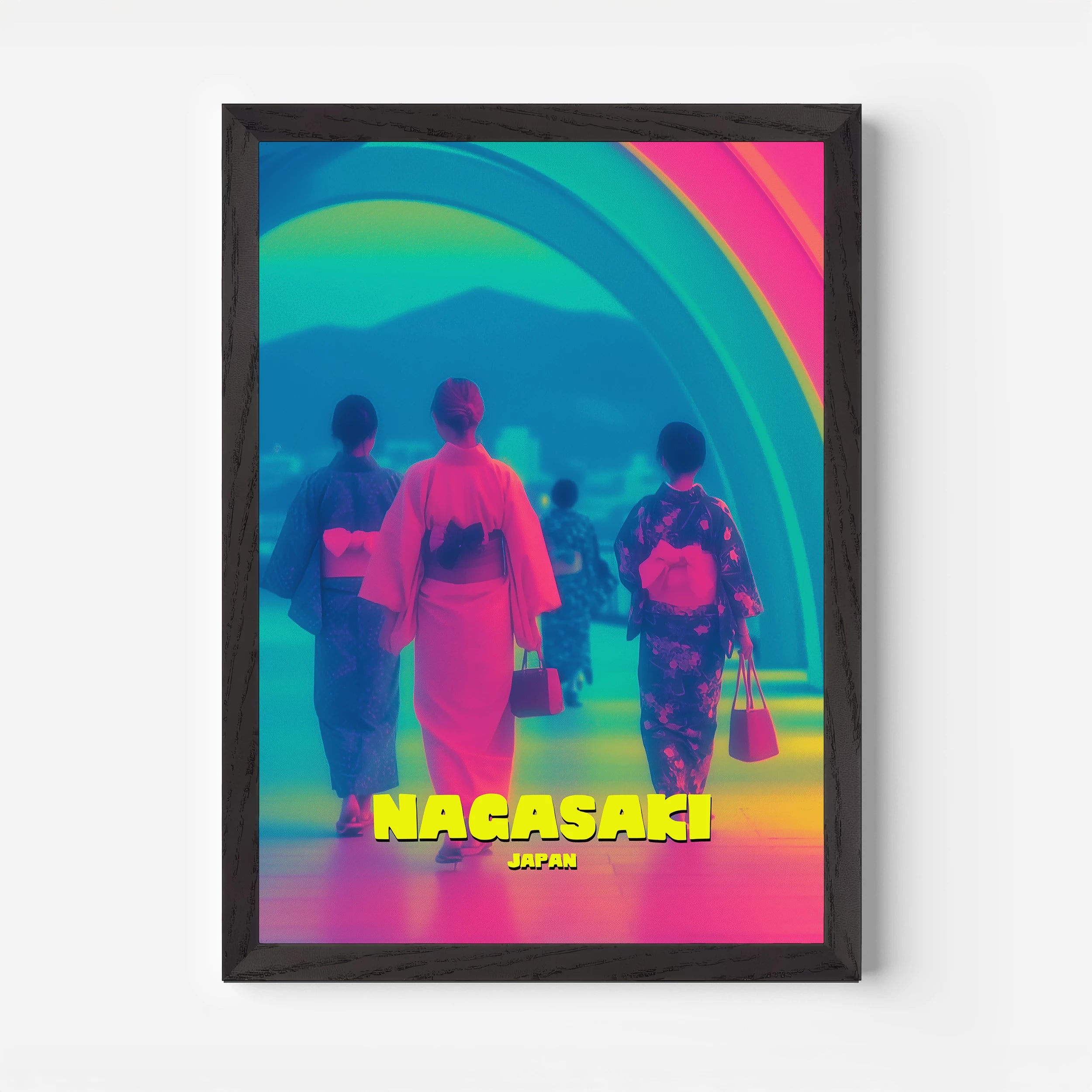 Nagasaki Japan Asia Travel Poster