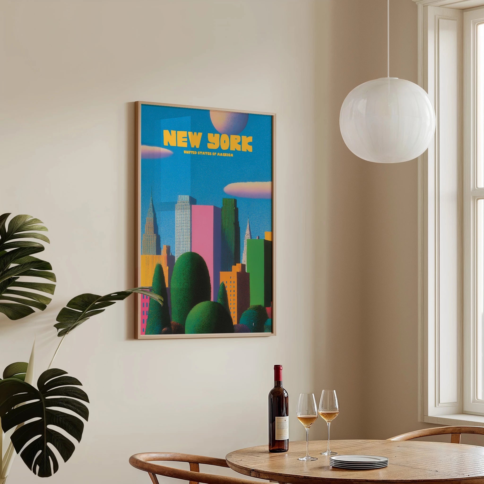 Neon Skyline NYC - The House Of BLOC
