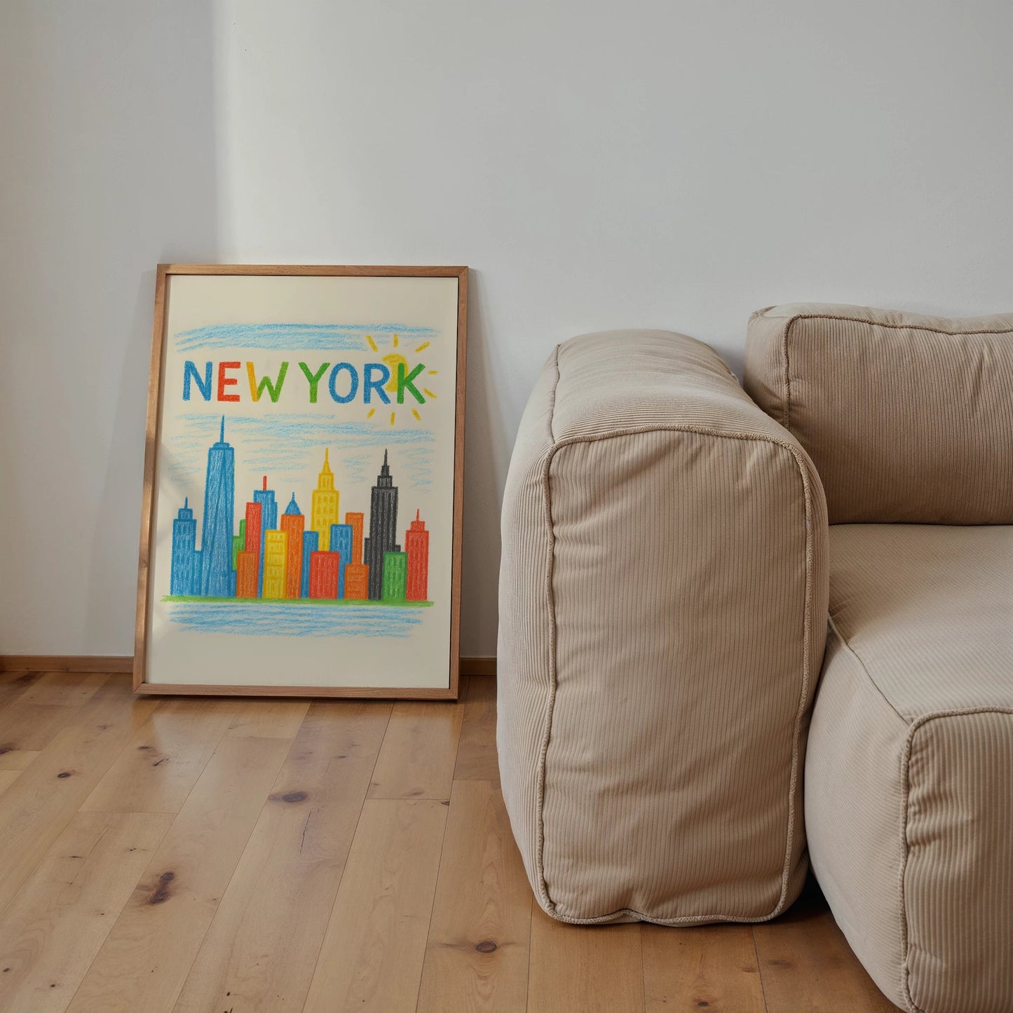New York Crayon Skyline - The House Of BLOC