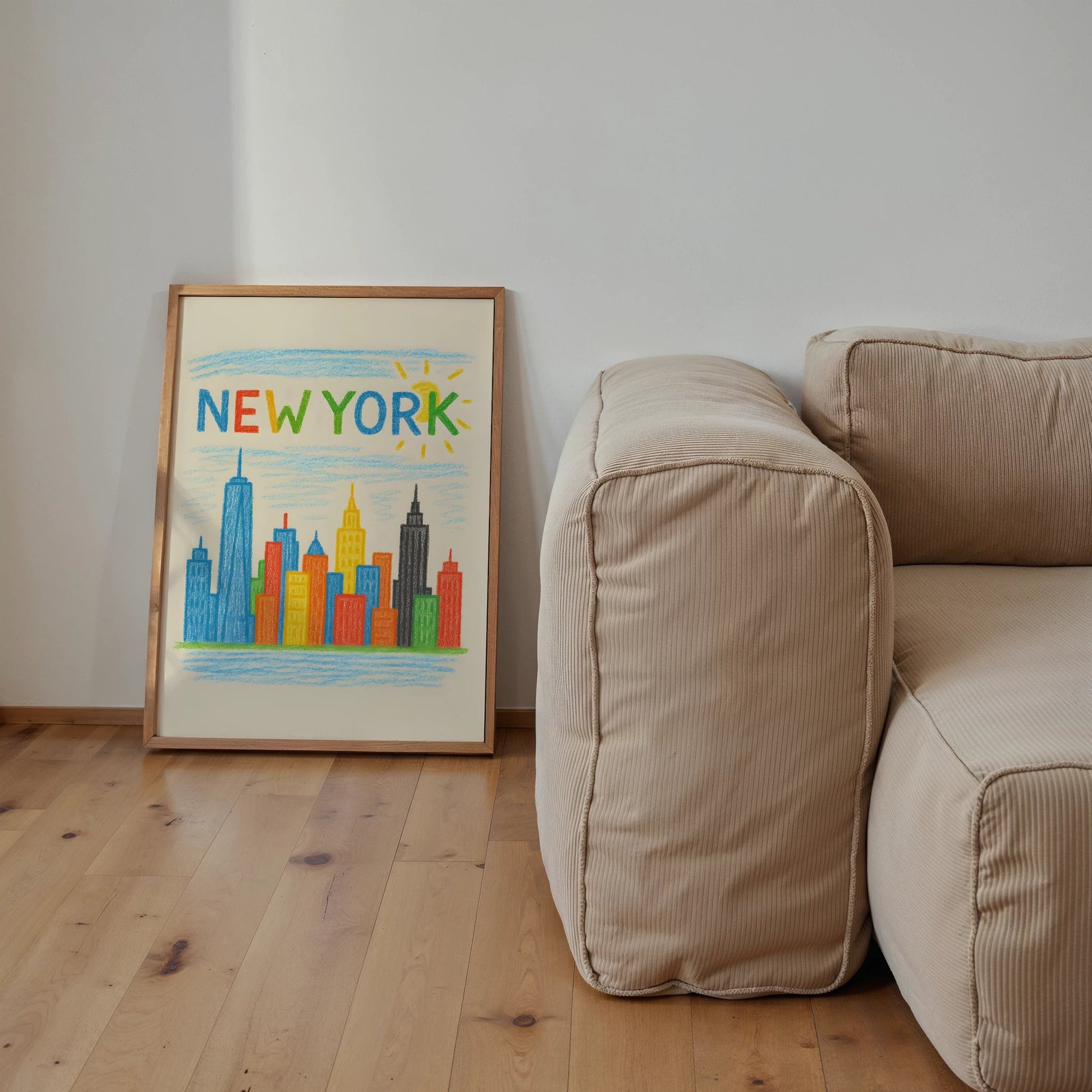 New York Crayon Skyline - The House Of BLOC