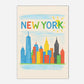 New York Crayon Skyline - The House Of BLOC