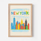 New York Crayon Skyline - The House Of BLOC