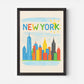New York Crayon Skyline - The House Of BLOC