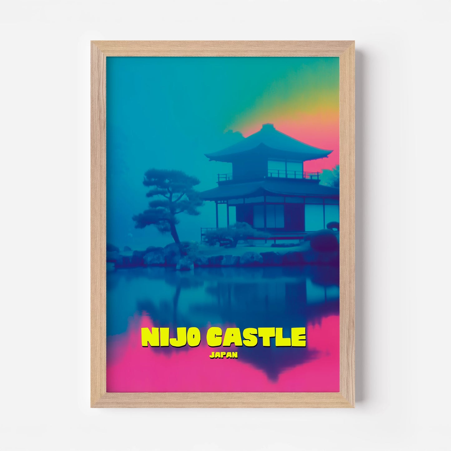 Nijo Castle Japan Asia Travel Poster