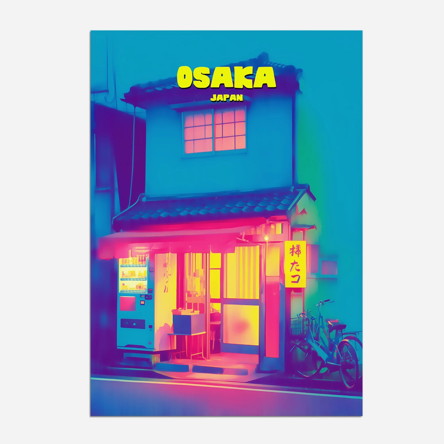 Osaka Japan Asia Travel Poster