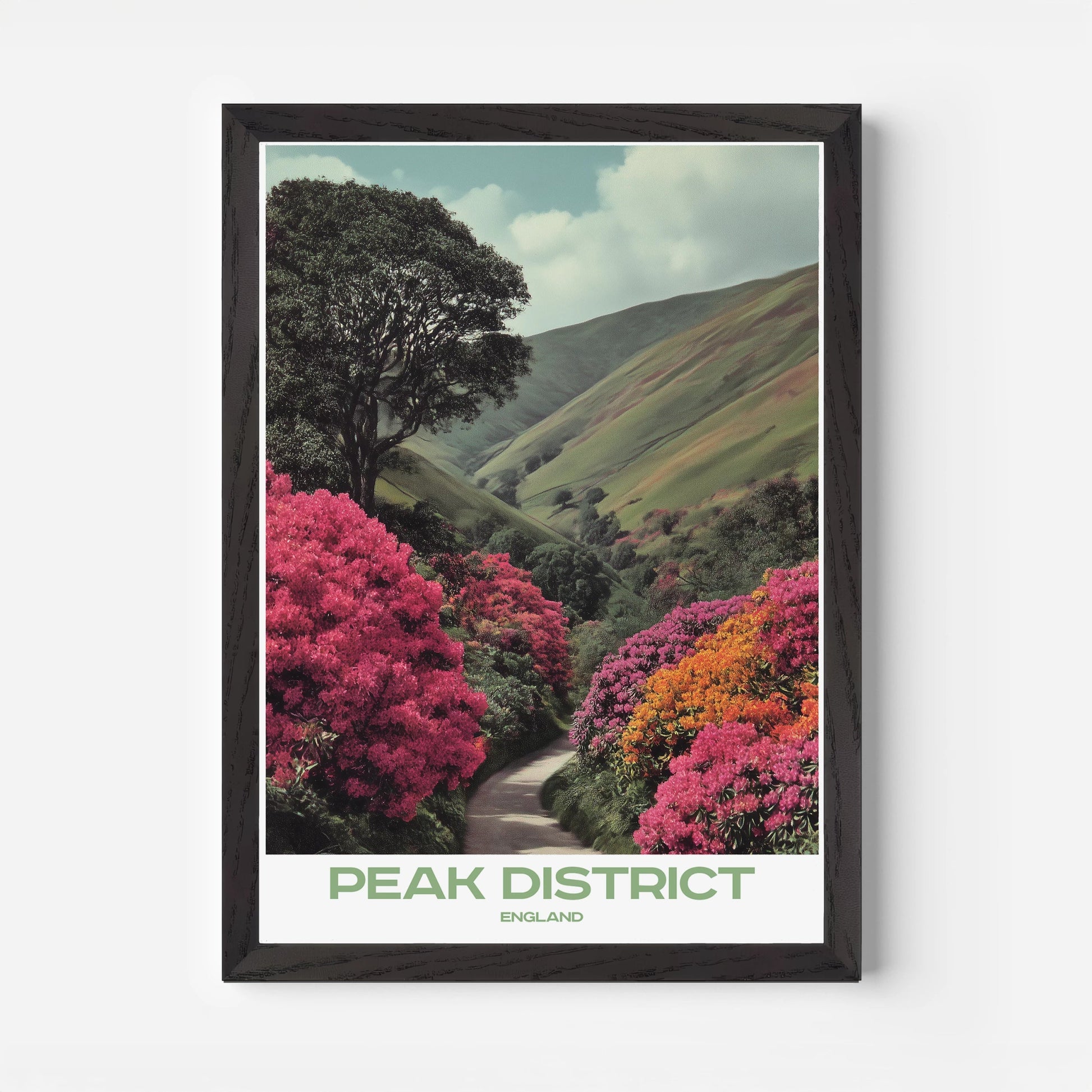 Peak District England Europe Travel Poster - Postered