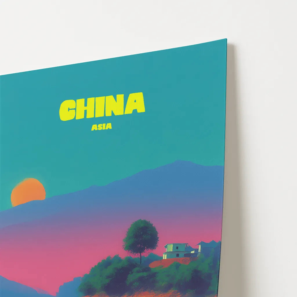 Rural China Asia Travel Poster - Postered