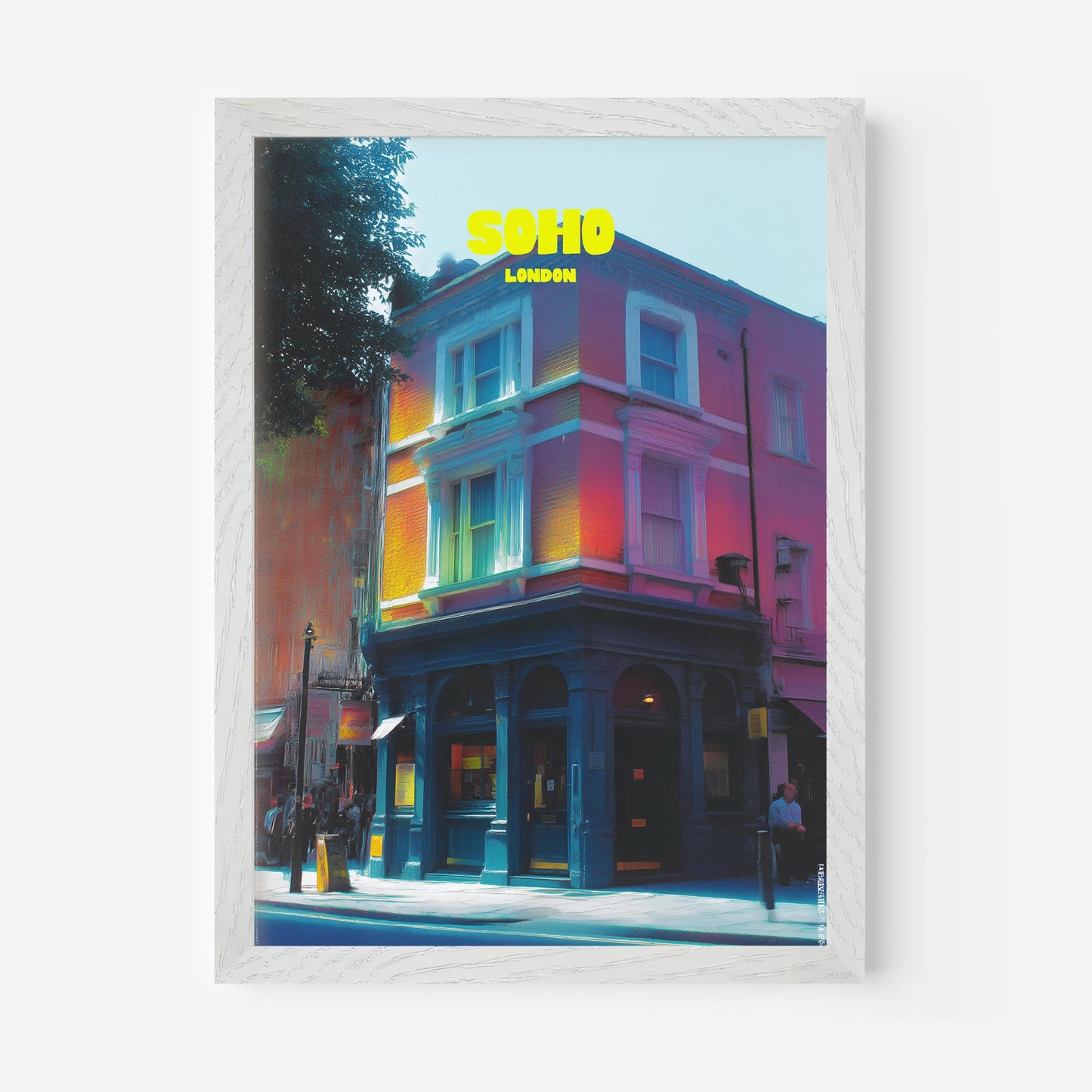Soho London England Travel Poster - Postered