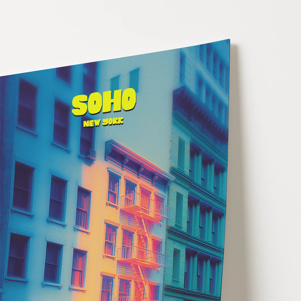 Soho New York Manhattan America Travel Poster