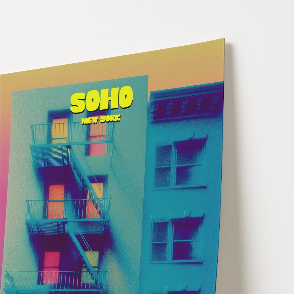 Soho New York Manhattan America Travel Poster