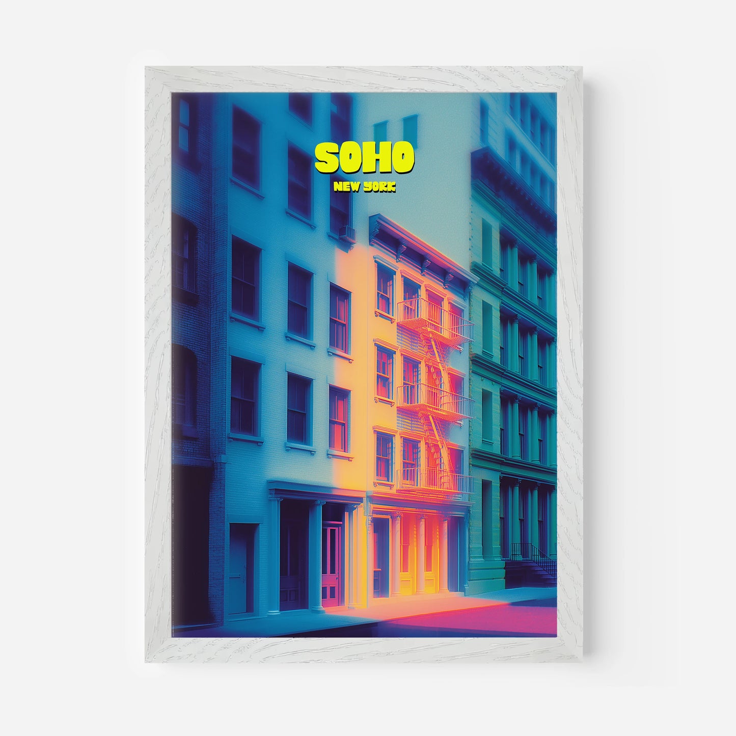 Soho New York Manhattan America Travel Poster