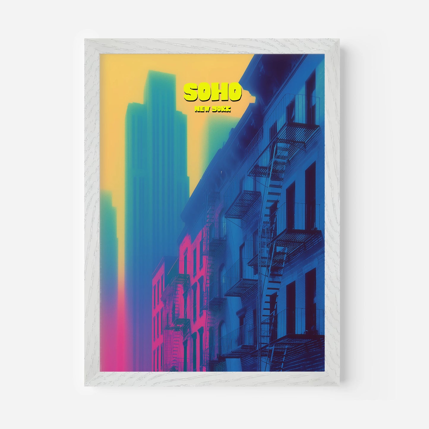 Soho New York Manhattan America Travel Poster